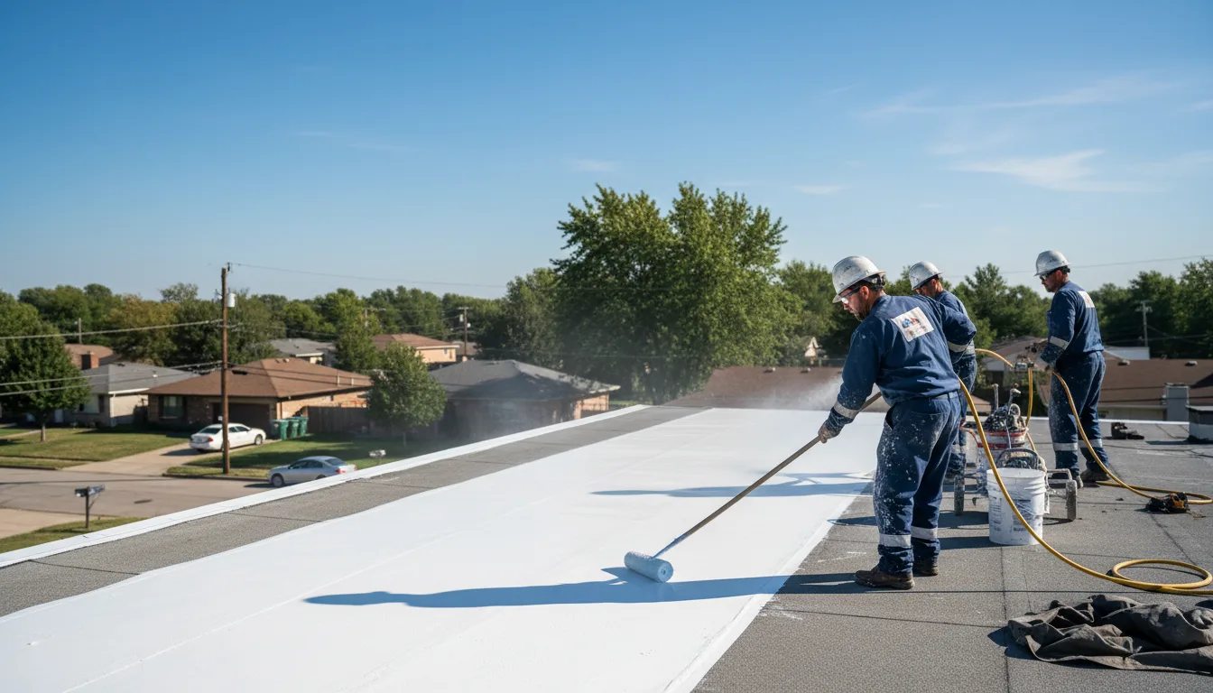 Commercial roof coating in Eton, GA near me